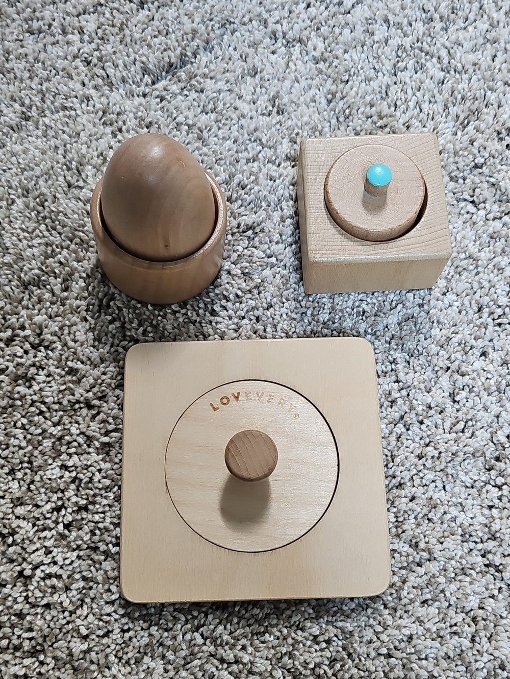 Montessori Lovevery Natural Wood Nesting Toys